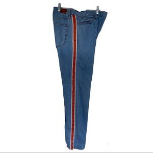 BDG Urban Outfitters Skinny Stretch Jeans Orange Side Stripe Size 36W